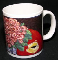 Vincent Van Gogh Red Roses in Vase Andrews McMeel Coffee Mug